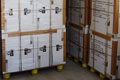 Carton packed on pallet