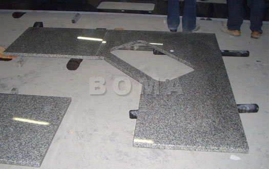 Luna Pearl Countertop seam and match