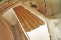 Wood Crate surround wt 2cm foam sheet as protection on carton